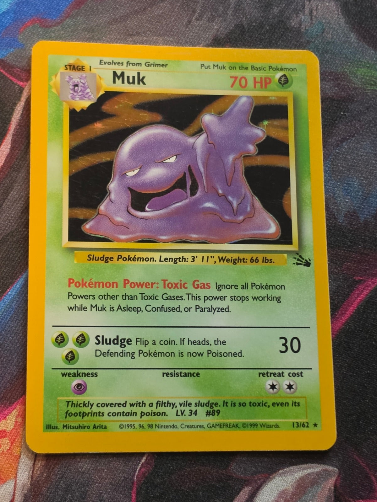 Muk Holo Rare Fossil 13/62 NM-/LP+ Pokemon