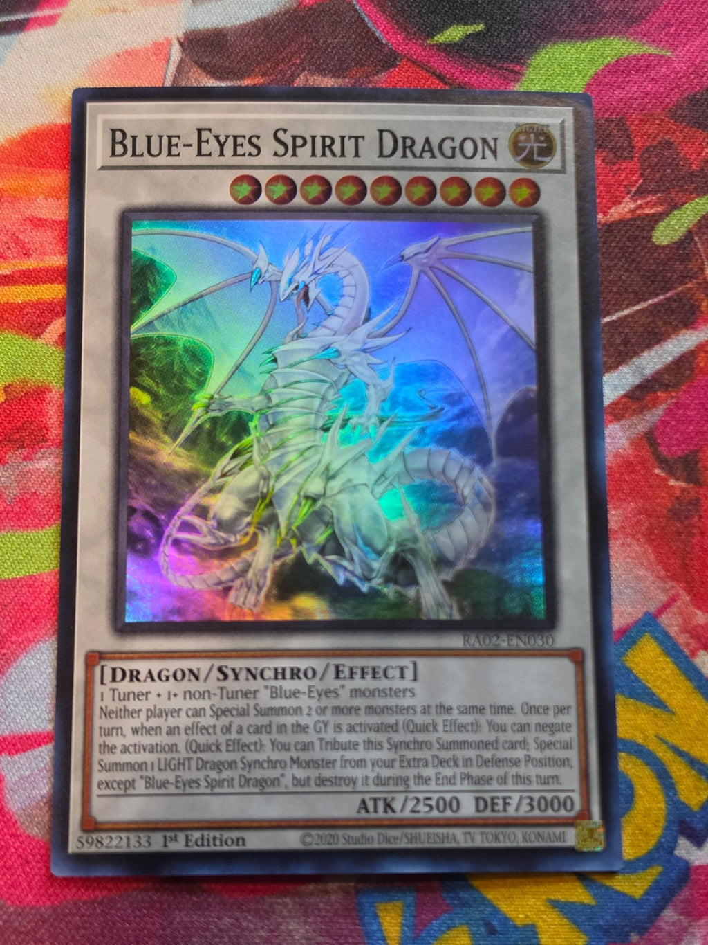 Blue-Eyes Spirit Dragon Super Rare 25th Anniversary Rarity Collection II RA02-EN030 NM