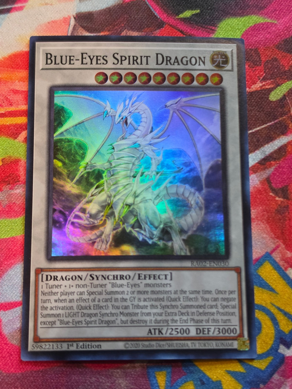 Blue-Eyes Spirit Dragon Super Rare 25th Anniversary Rarity Collection II RA02-EN030 NM