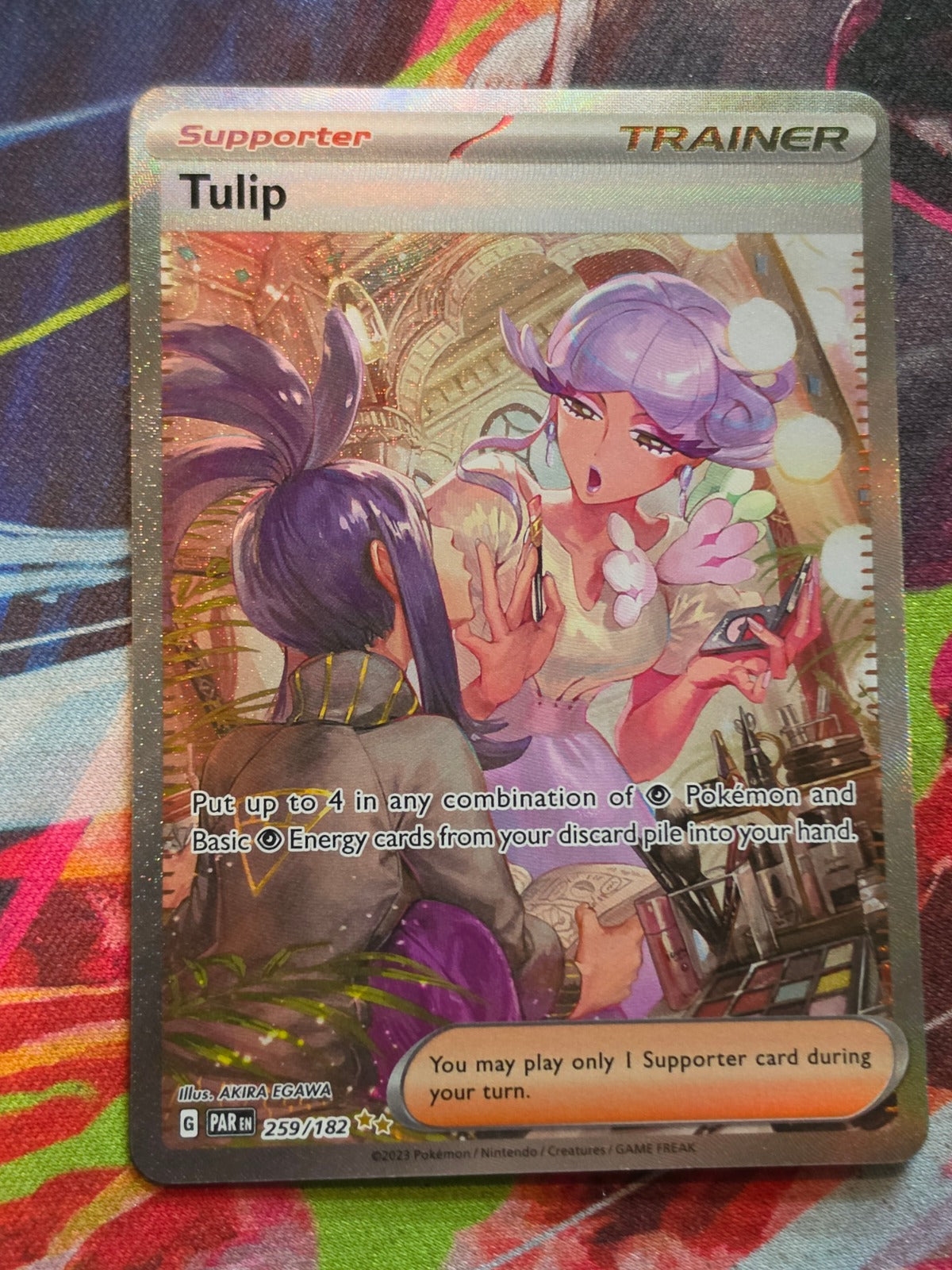 Tulip Special Illustration Rare SV04: Paradox Rift 259/182 NM- Pokemon
