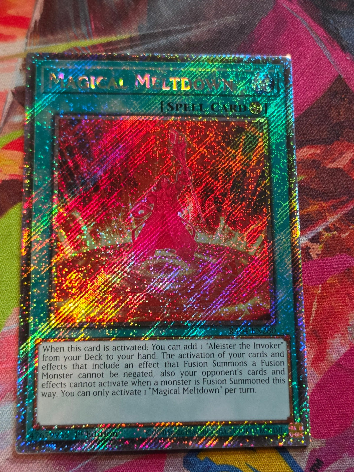 Magical Meltdown (Platinum Secret Rare) Platinum Secret Rare Quarter Century Stampede RA04-EN280 NM