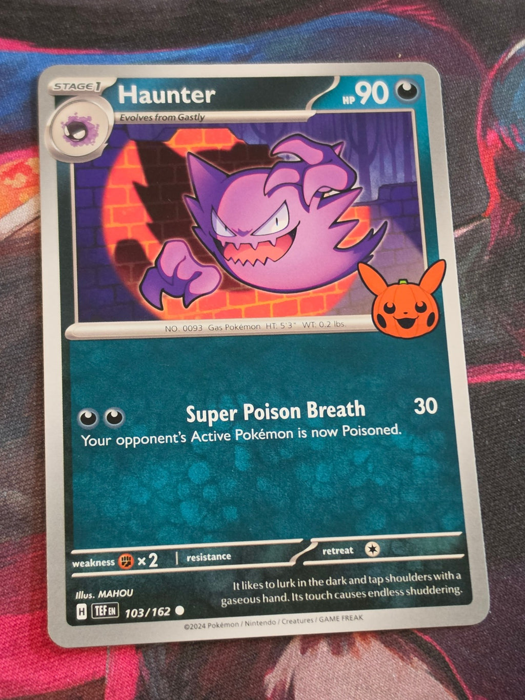 Haunter - 103/162 - Trick or Trade BOOster Bundle 2024 - Common - NM - Pokemon