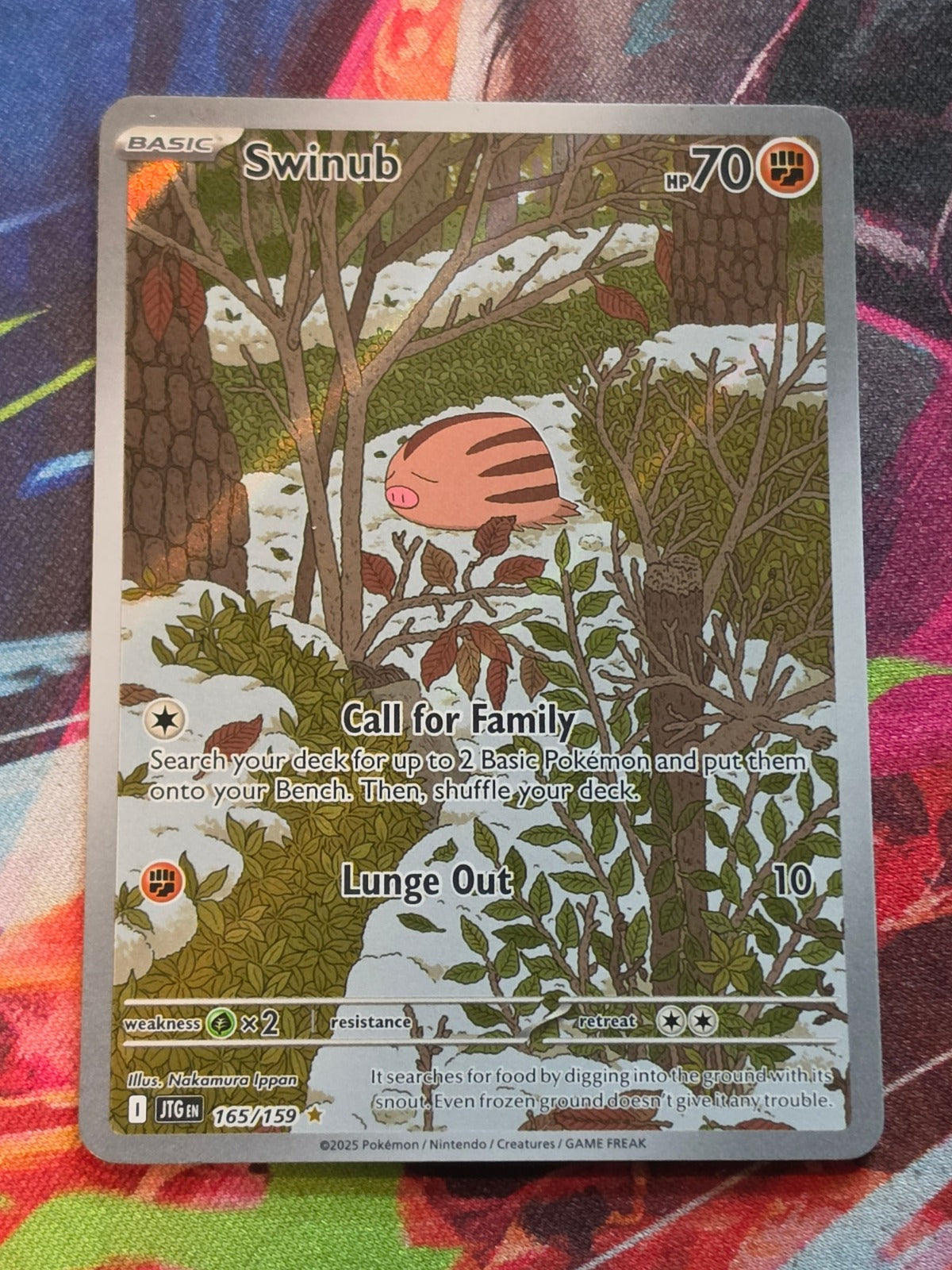 Swinub Illustration Rare Journey Together 165/159 NM Pokemon