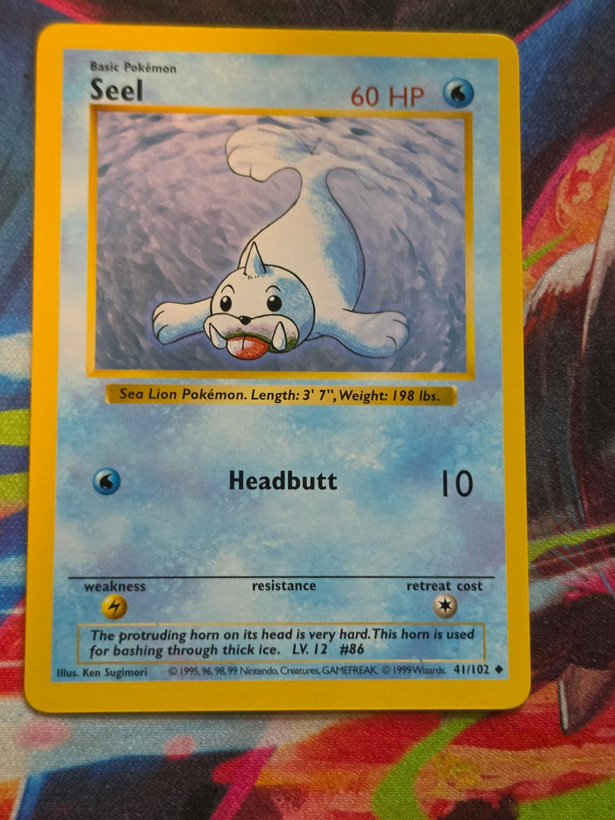 Seel Shadowless Base Set Uncommon 041/102 NM Pokemon