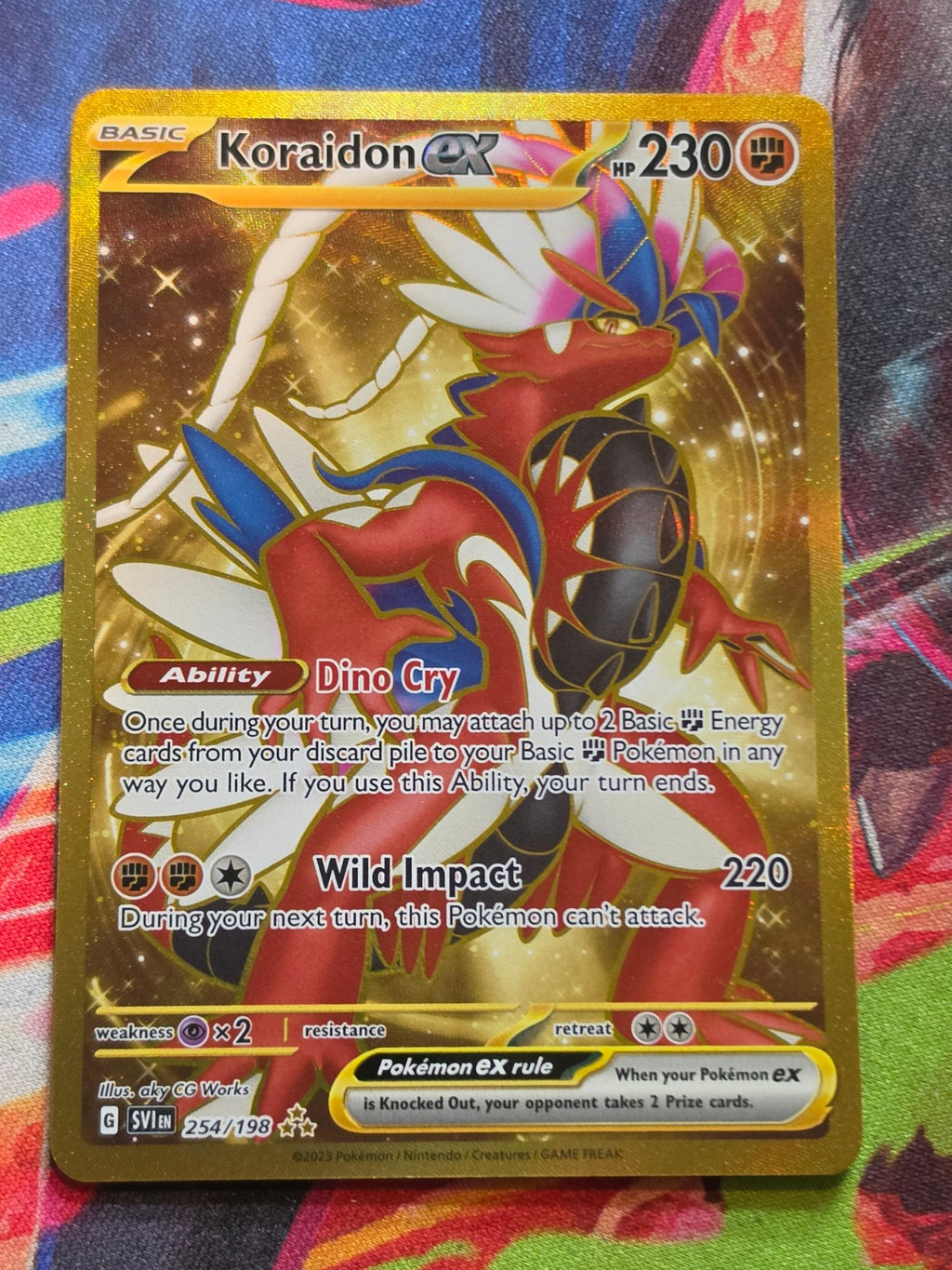 Koraidon ex Hyper Rare SV01: Scarlet & Violet Base Set 254/198 NM Pokemon