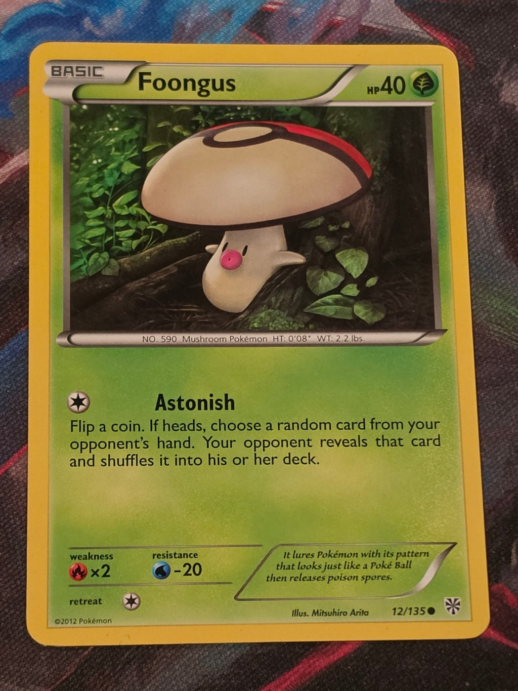 Foongus - 12/135 - Plasma Storm - Common - NM - Pokemon