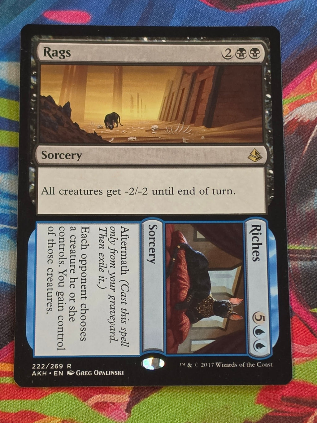 Rags // Riches - 222 - Amonkhet - Rare - LP - MTG