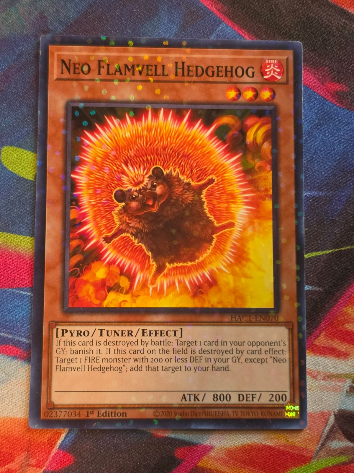 Neo Flamvell Hedgehog (Duel Terminal) Duel Terminal Technology Common Hidden Arsenal: Chapter 1 HAC1-EN070 LP