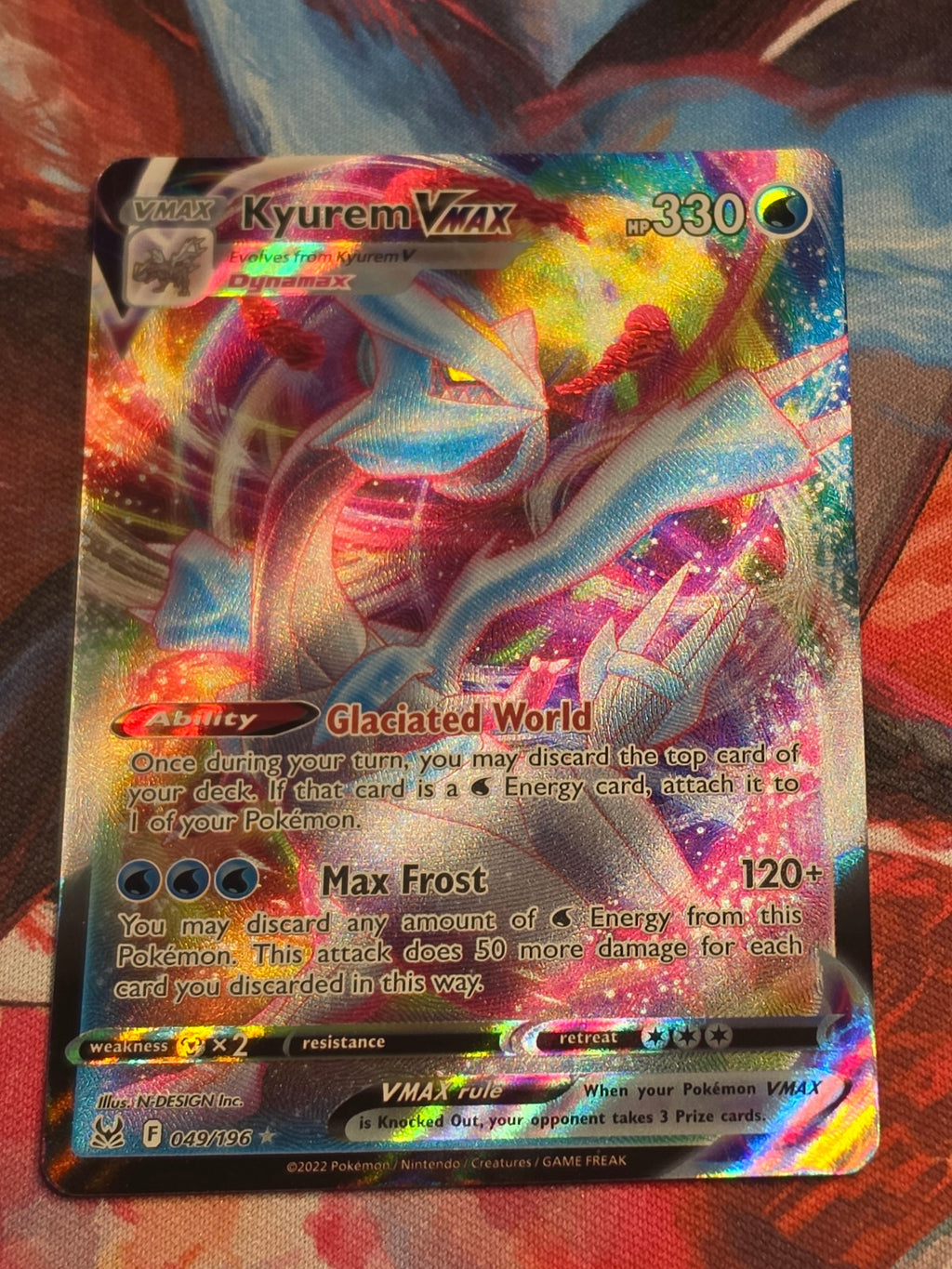 Kyurem VMAX Ultra Rare SWSH11: Lost Origin 049/196 NM Pokemon