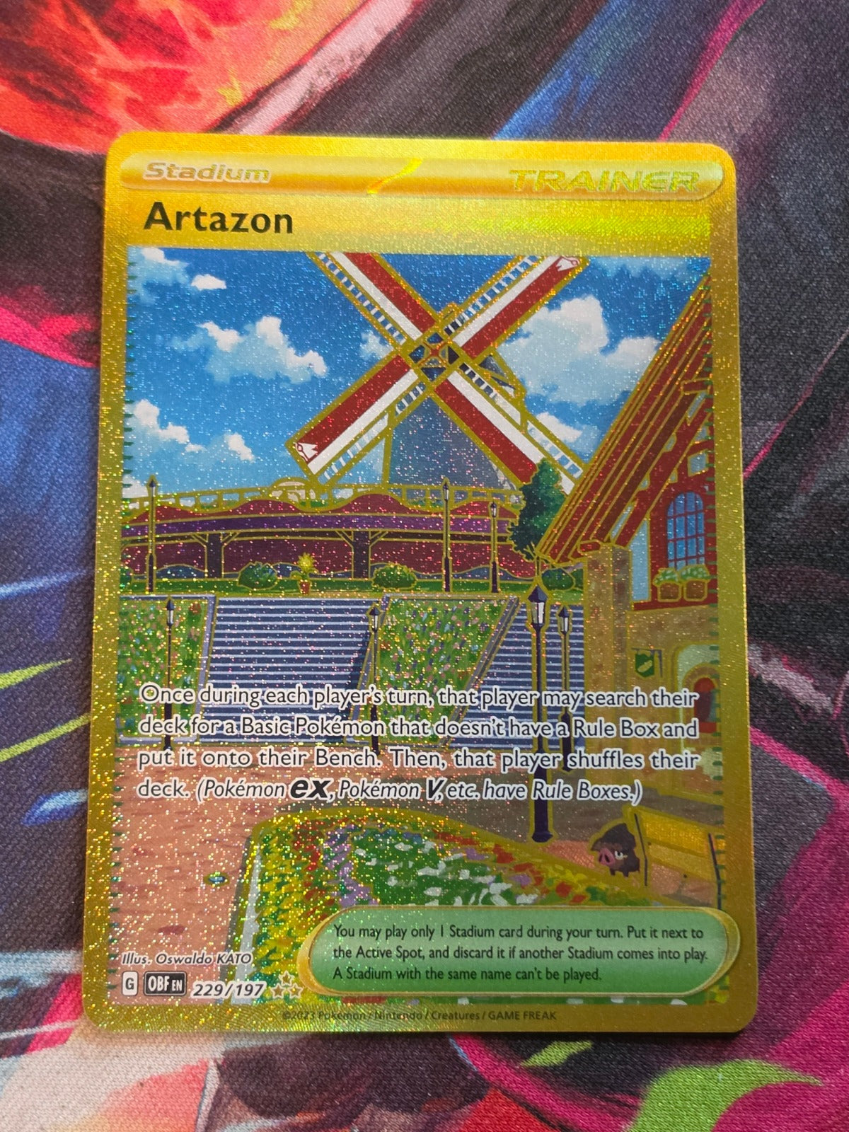Artazon Hyper Rare Obsidian Flames 229/197 NM Pokemon