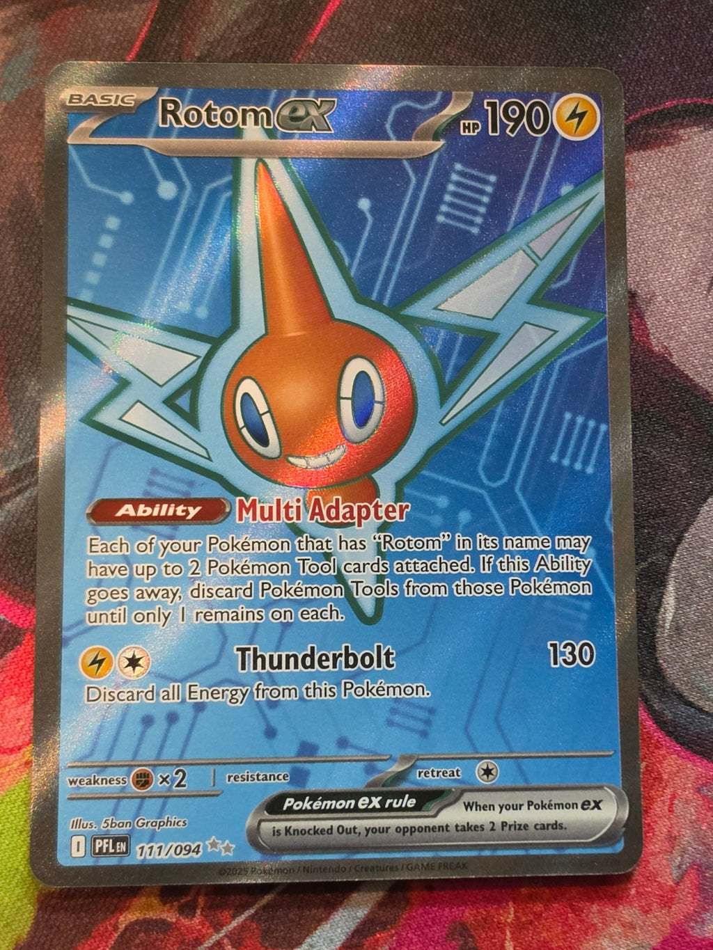 Rotom ex Ultra Rare Phantasmal Flames 111/094 NM Pokemon