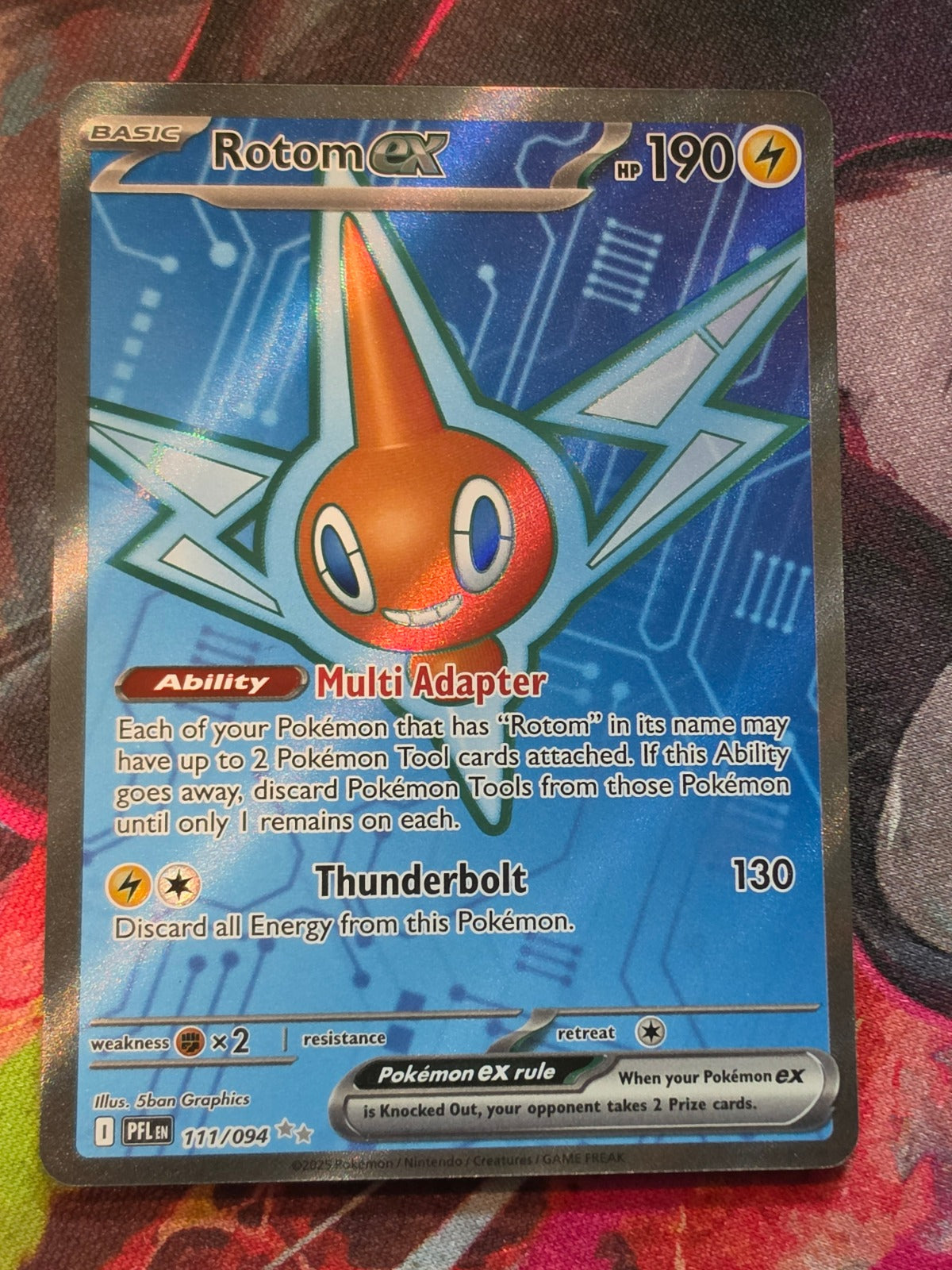 Rotom ex Ultra Rare Phantasmal Flames 111/094 NM Pokemon