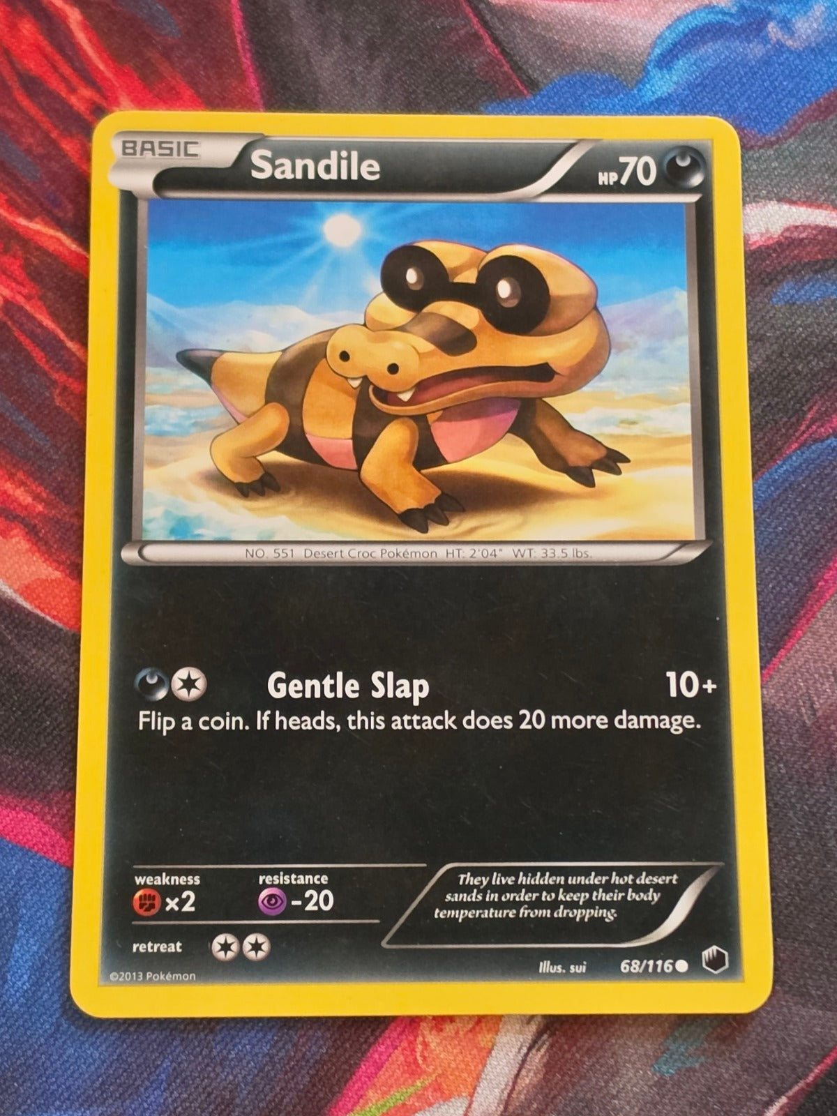Sandile - 68/116 - Plasma Freeze - Common - NM - Pokemon