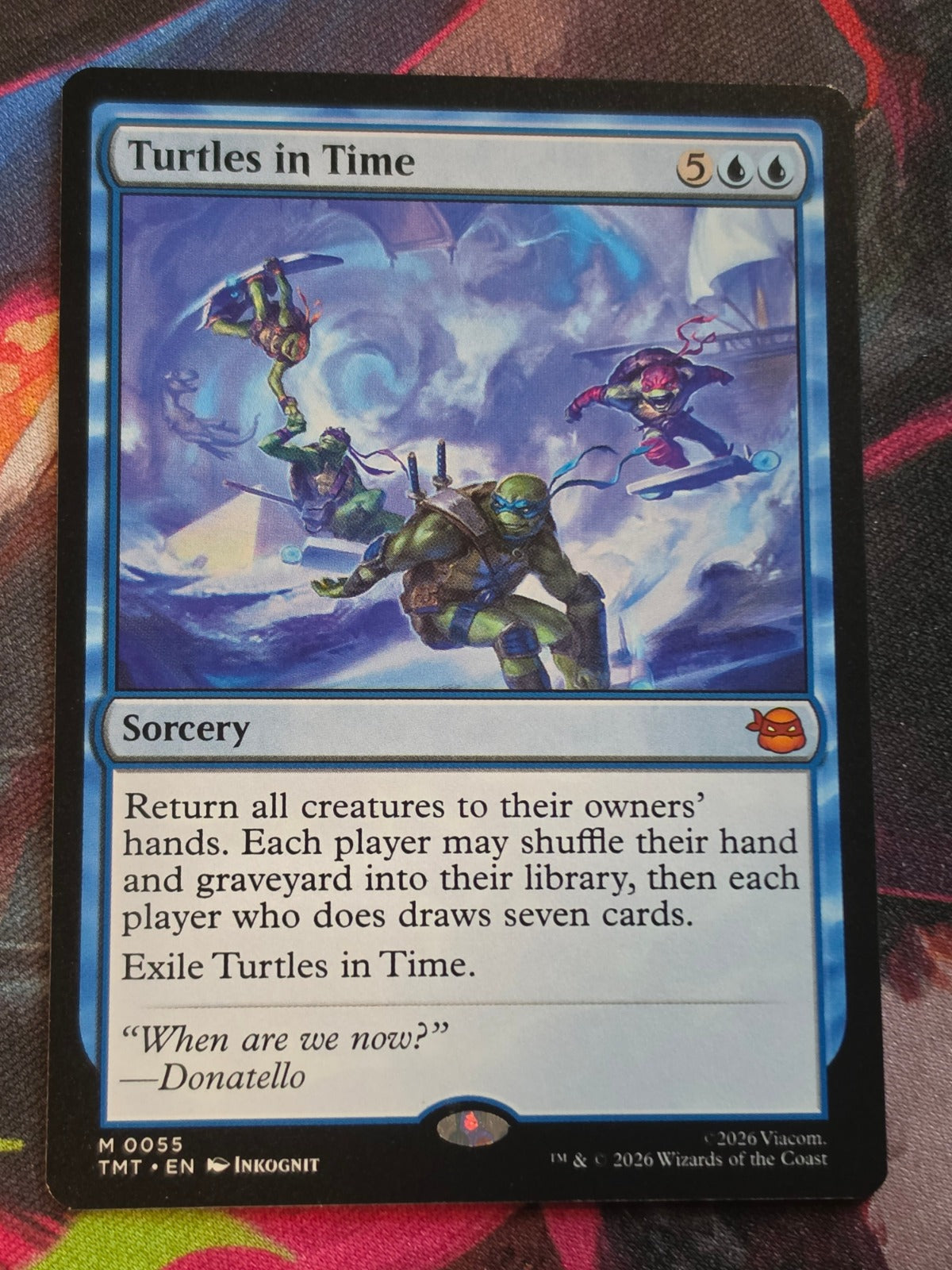 Turtles in Time - 55 - Teenage Mutant Ninja Turtles - M - NM MTG