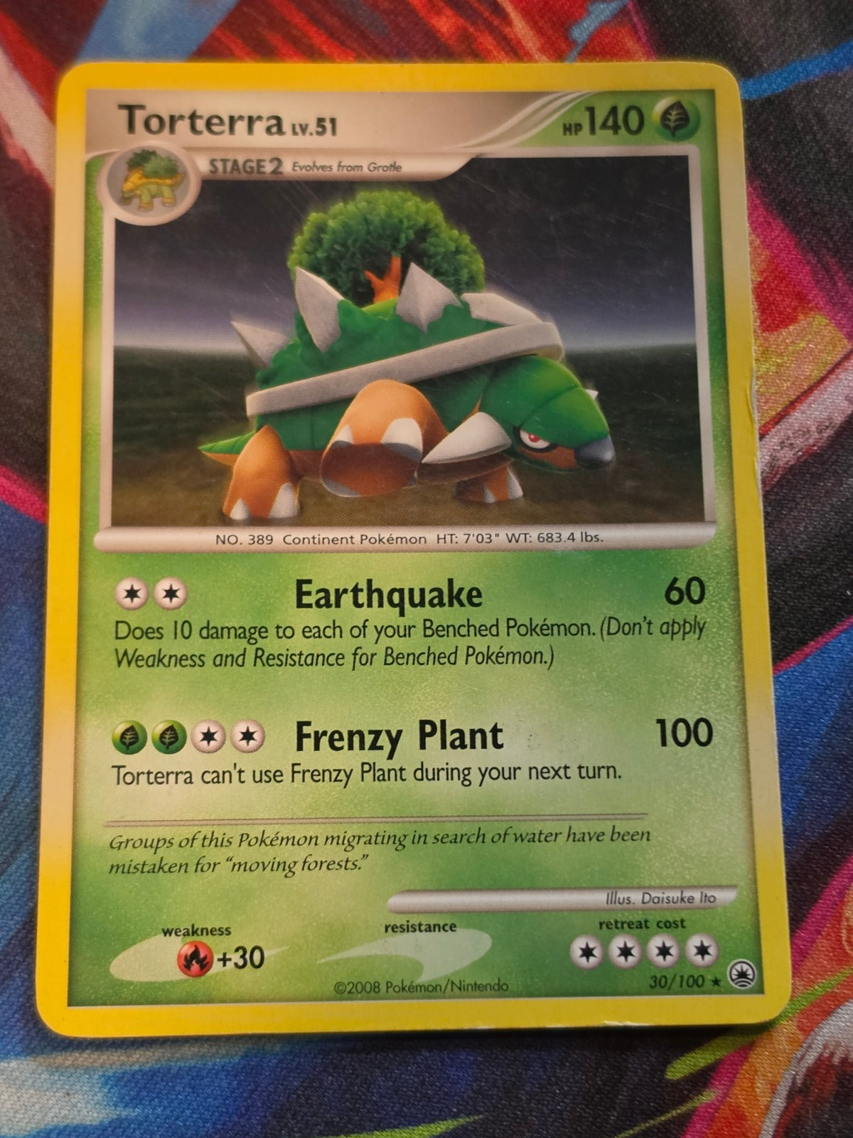 Torterra - 30/100 - Majestic Dawn - Rare - MP Pokemon