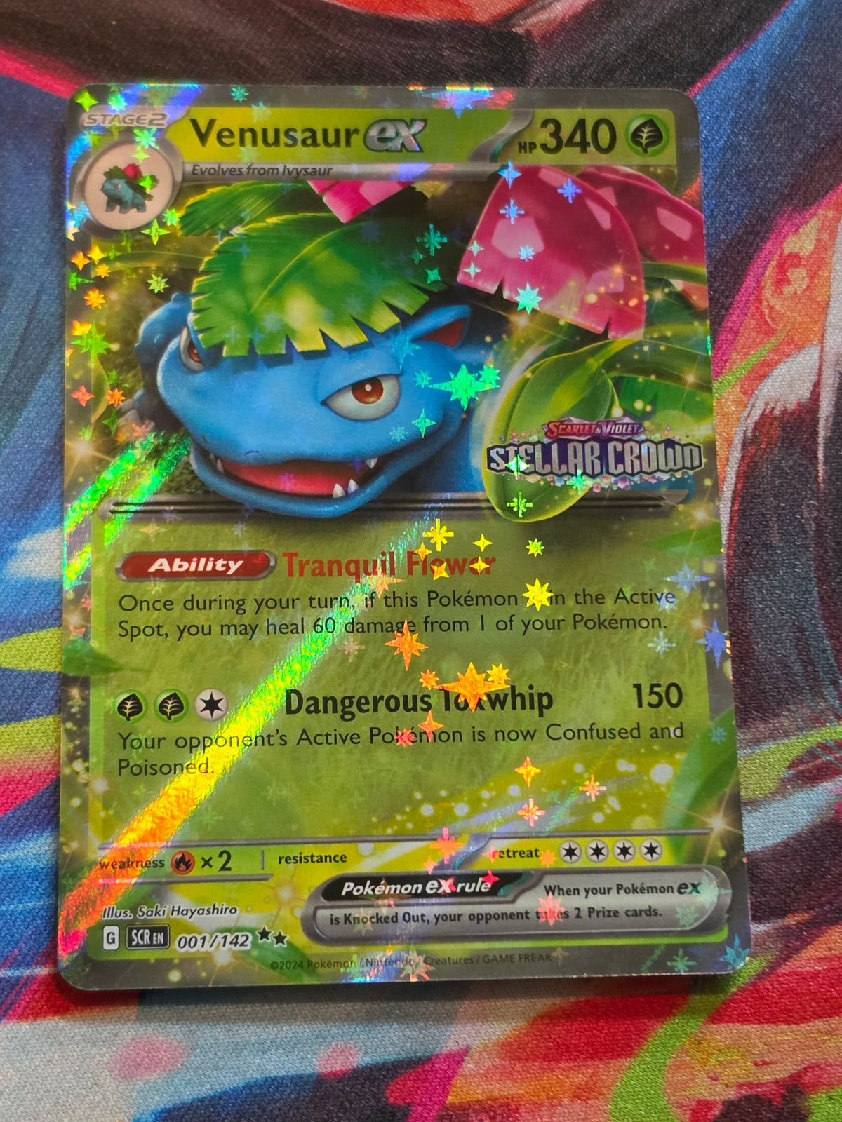 Venusaur ex (Stellar Crown Stamp) Double Rare Miscellaneous Cards & Products 001/142 NM Pokemon