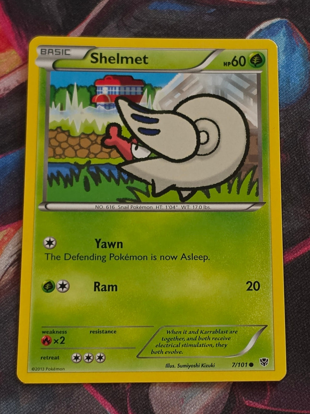 Shelmet - 7/101 - Plasma Blast - Common - LP - Pokemon