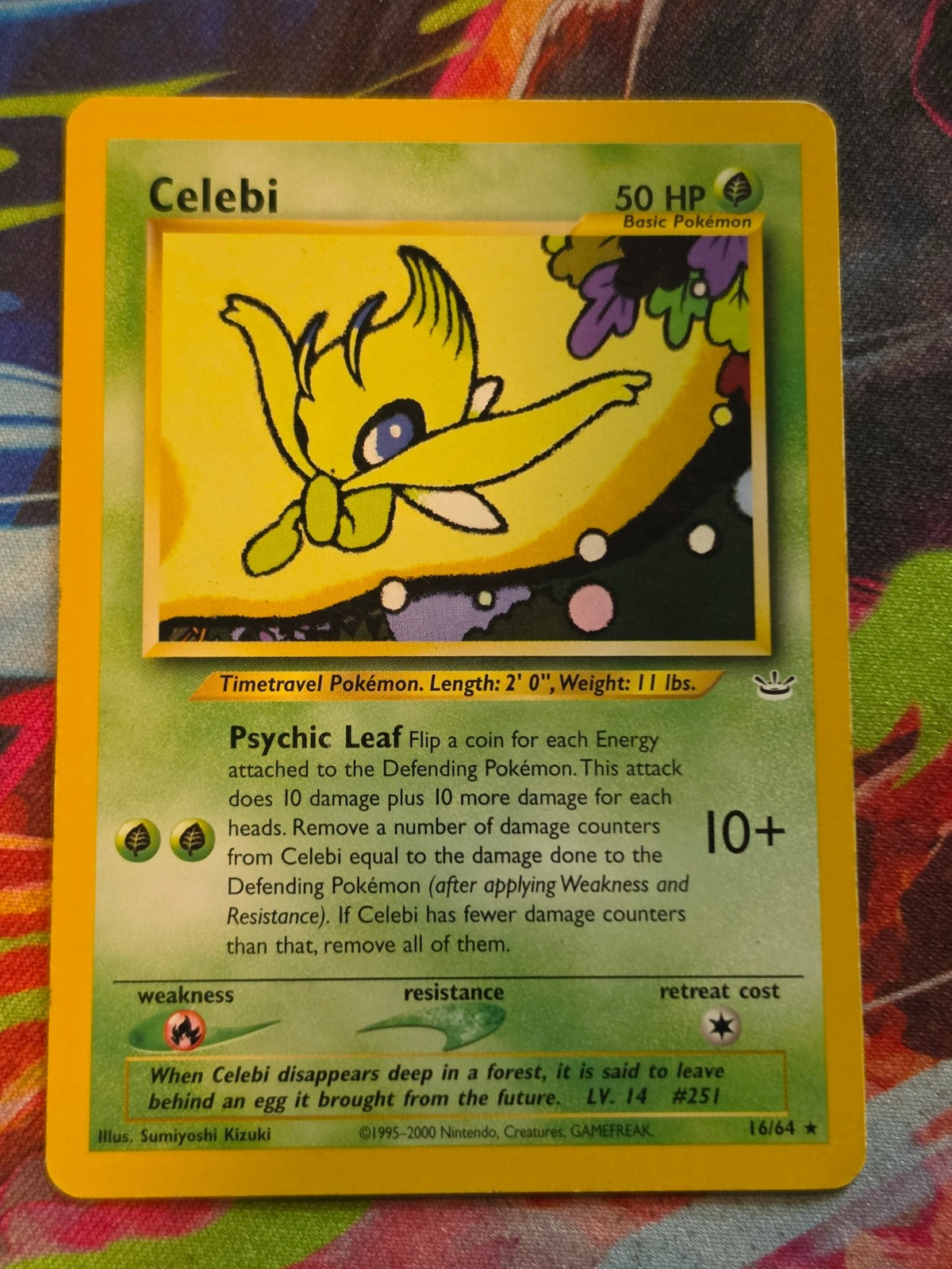 Celebi (16) Rare Unlimited Neo Revelation 16/64 DMG Pokemon
