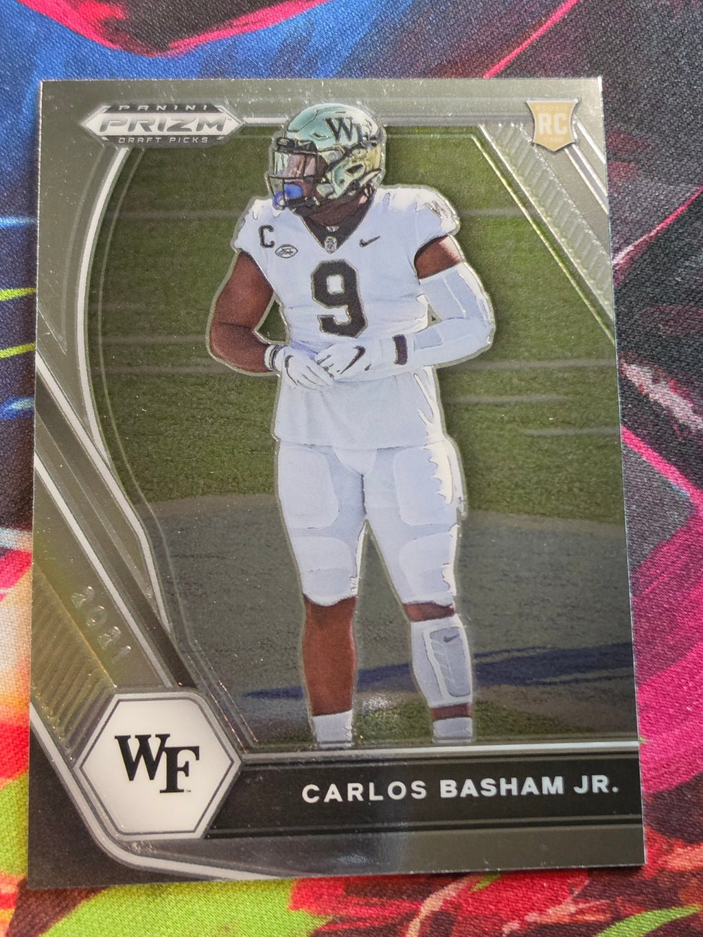 Carlos Basham Jr. 2021 Panini Prizm Draft Picks - Green Prizm 139 NM Football