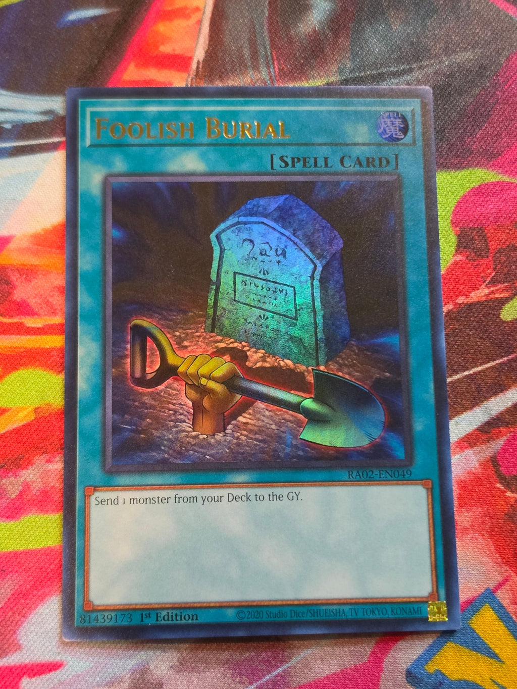 Foolish Burial (UR) Ultra Rare 25th Anniversary Rarity Collection II RA02-EN049 NM