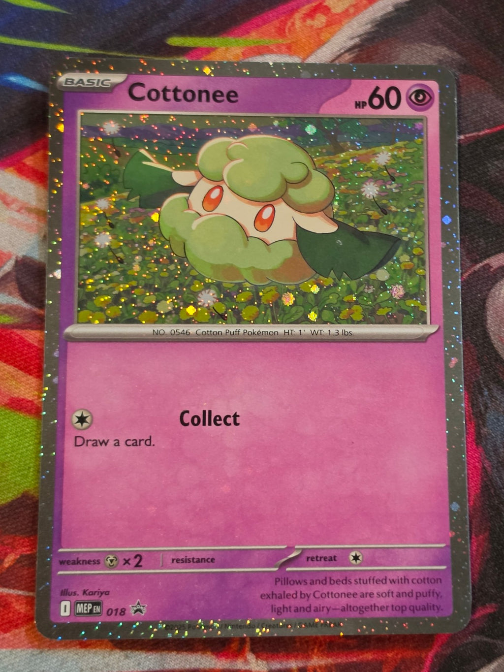 Cottonee (Cosmos Holo) - 018 - ME: Mega Evolution Promo - Promo - NM Pokemon
