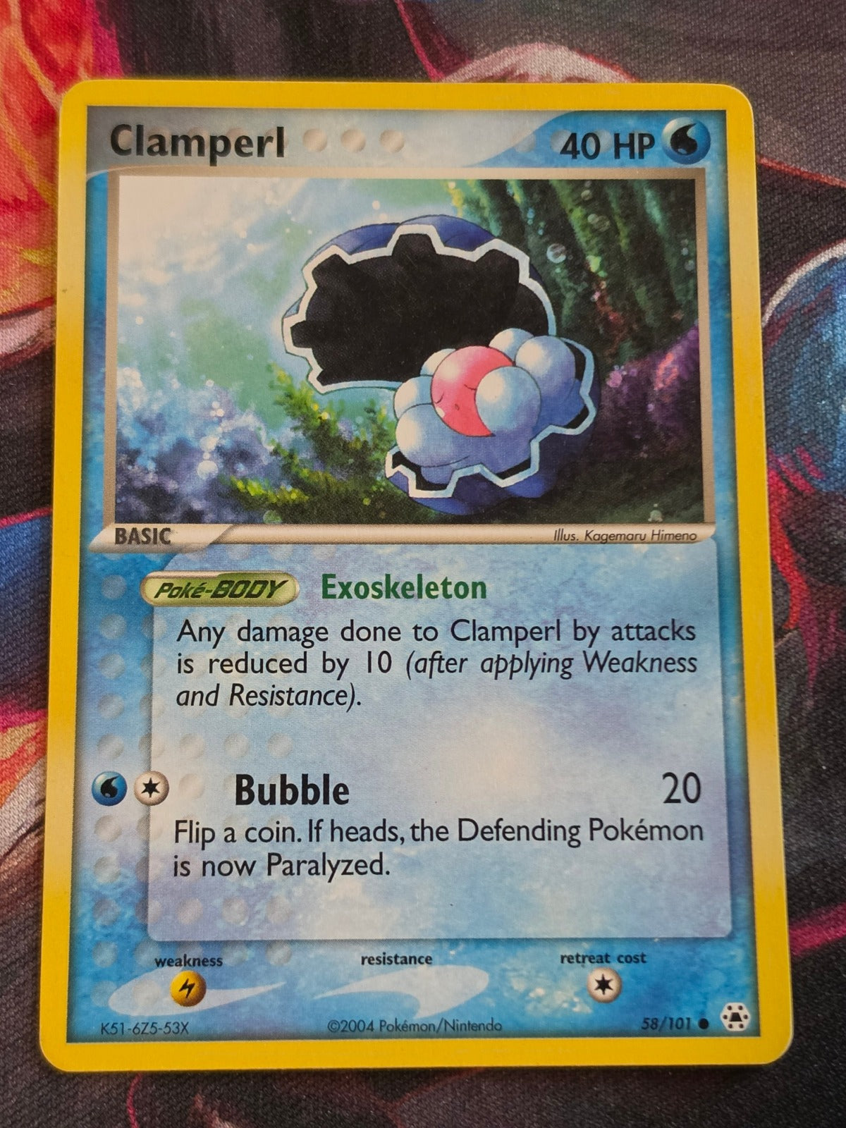 Clamperl - 58/101 - EX Hidden Legends - Common - LP - Pokemon