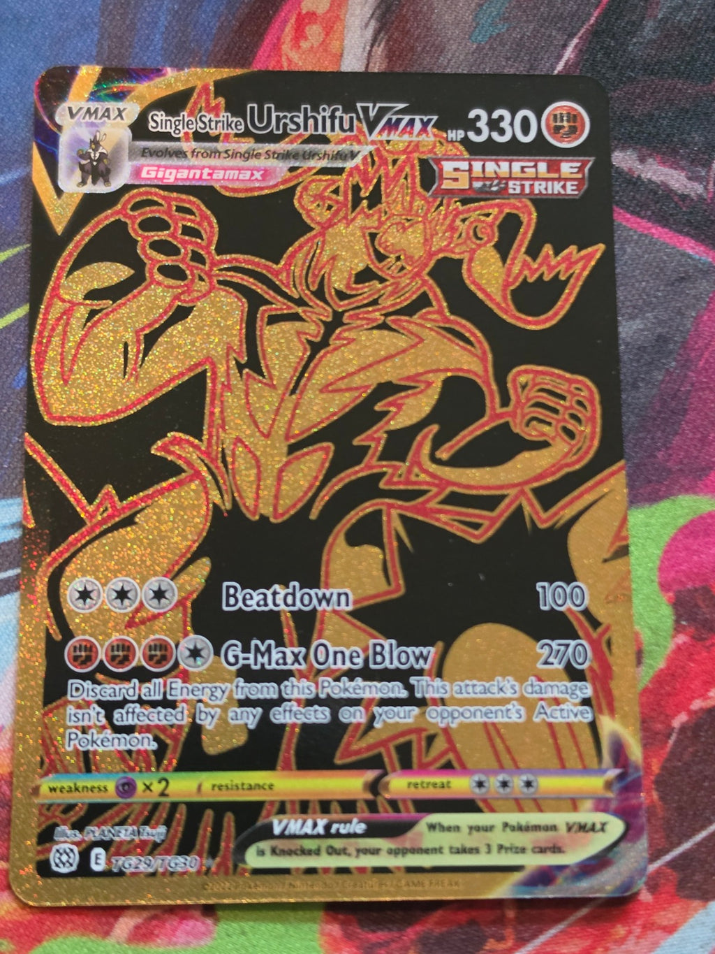 Single Strike Urshifu VMAX (Secret) Ultra Rare SWSH09: Brilliant Stars Trainer Gallery TG29/TG30 LP Pokemon