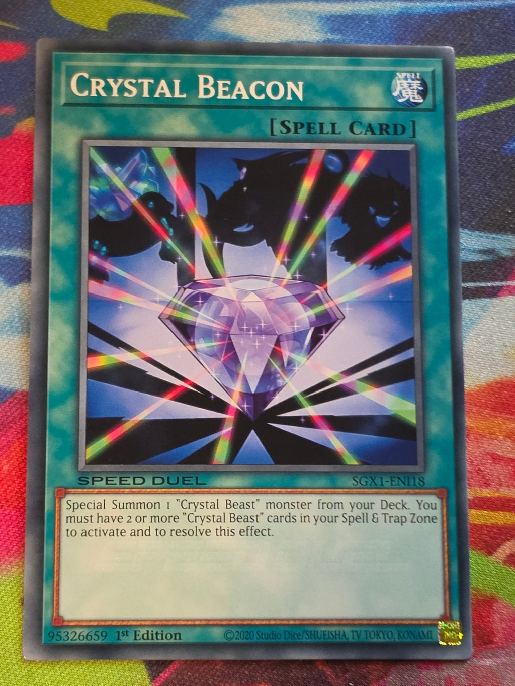 Crystal Beacon Common Speed Duel GX: Duel Academy Box SGX1-ENI18 1st Edition LP Yu-Gi-Oh!