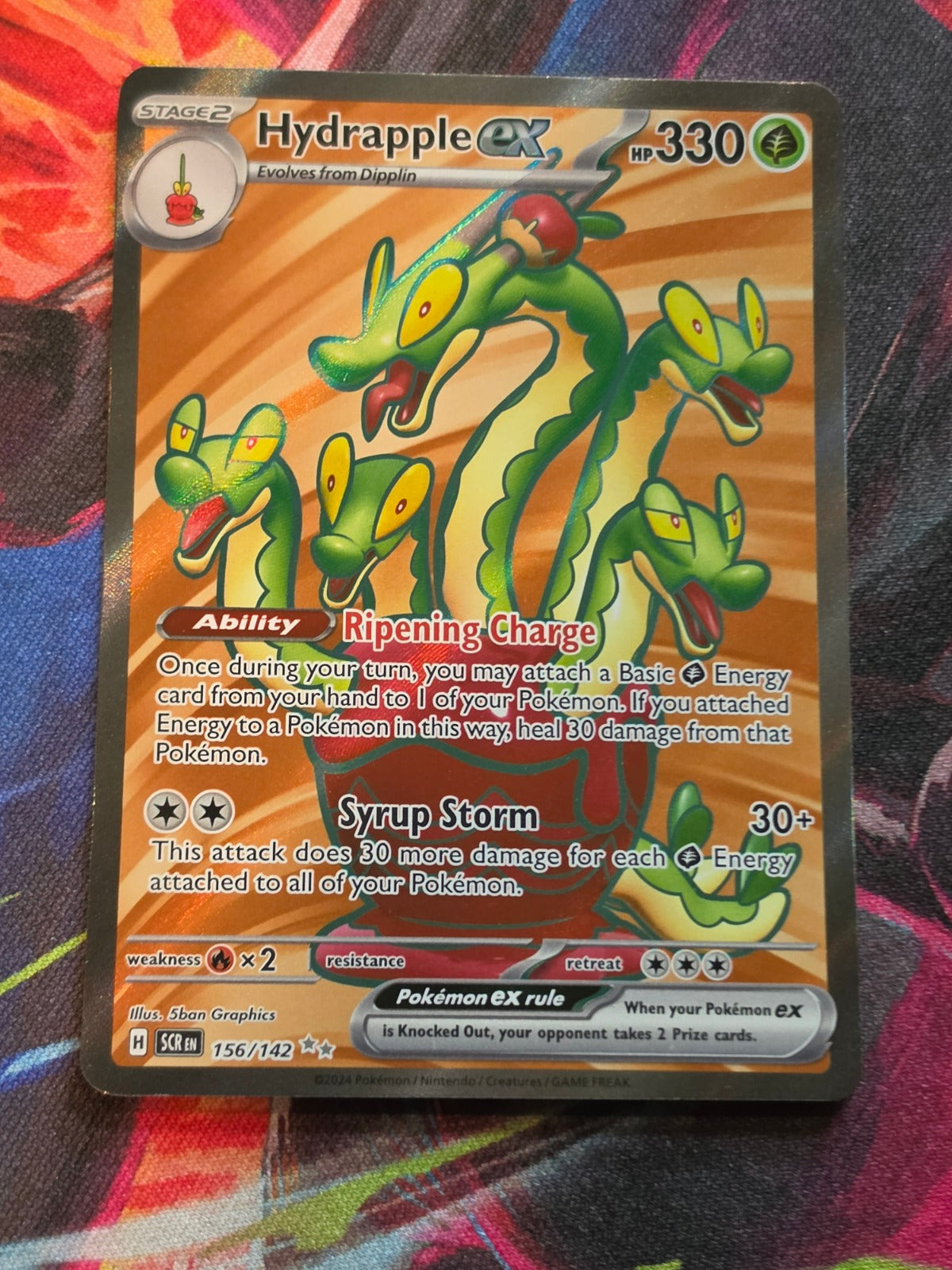 Hydrapple ex Ultra Rare Stellar Crown 156/142 NM Pokemon