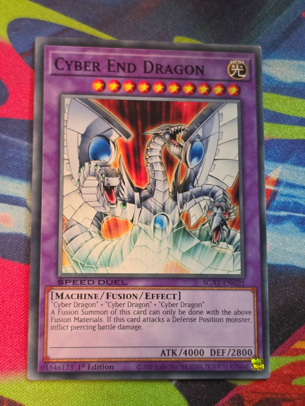Cyber End Dragon Common Speed Duel GX: Duel Academy Box SGX1-ENG21 1st Edition LP Yu-Gi-Oh!