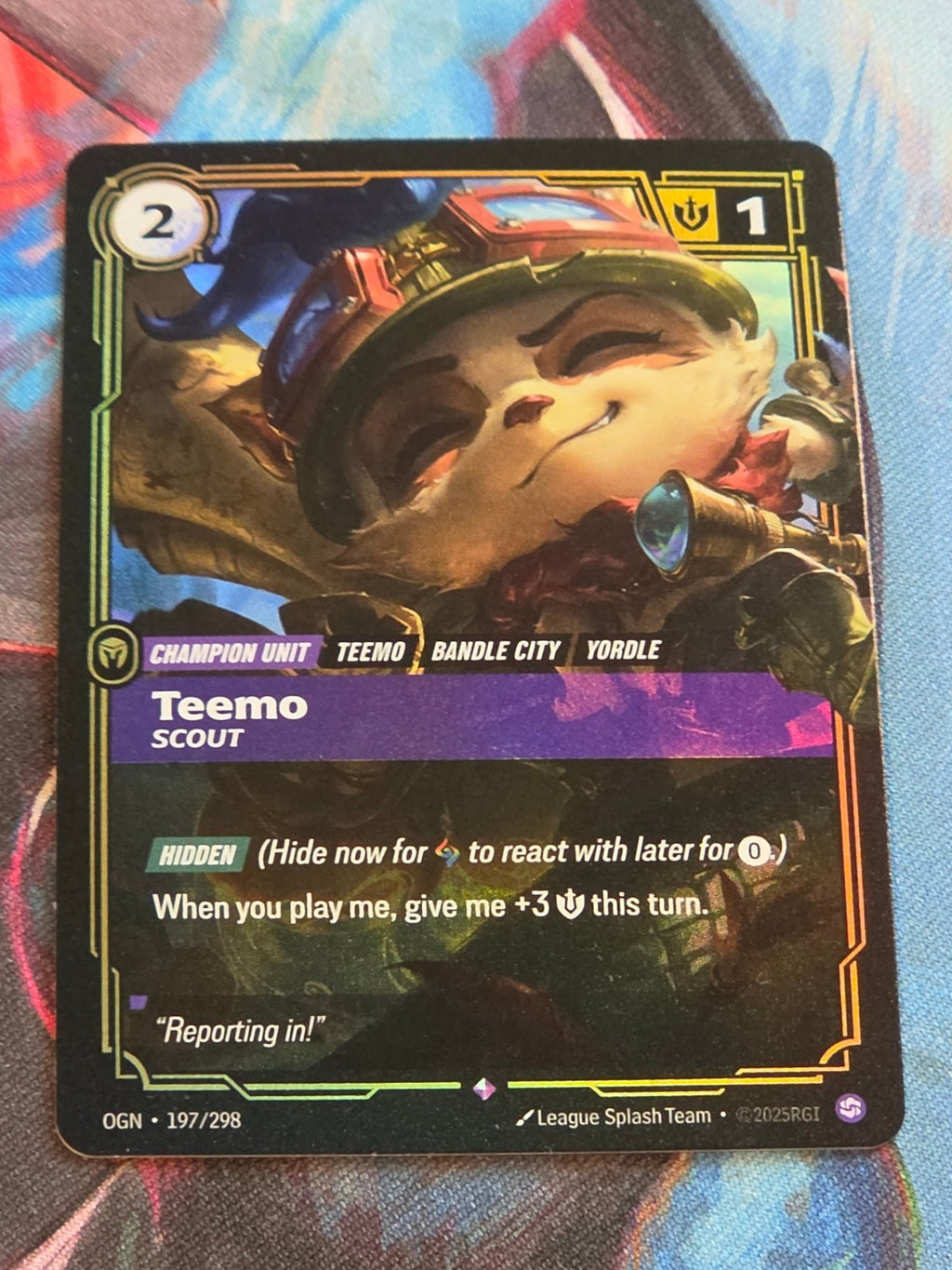 Teemo, Scout - 197/298 - Origins - Rare - NM