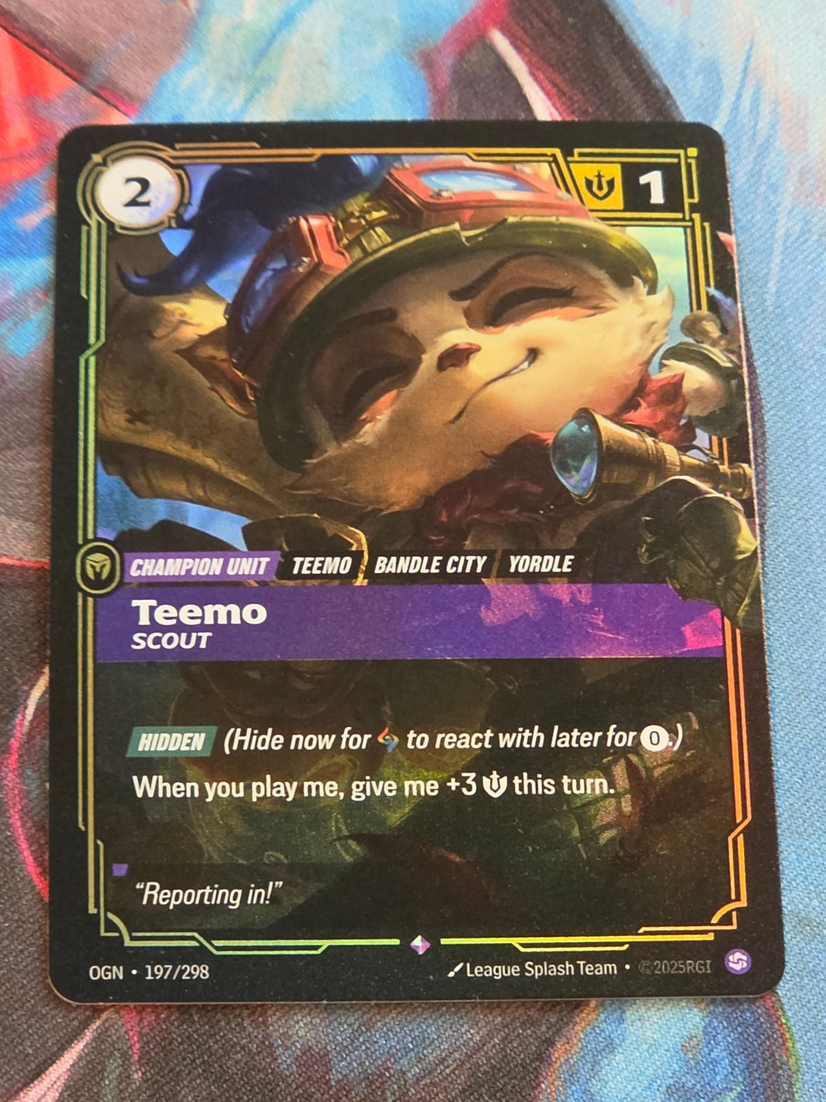 Teemo, Scout - 197/298 - Origins - Rare - NM