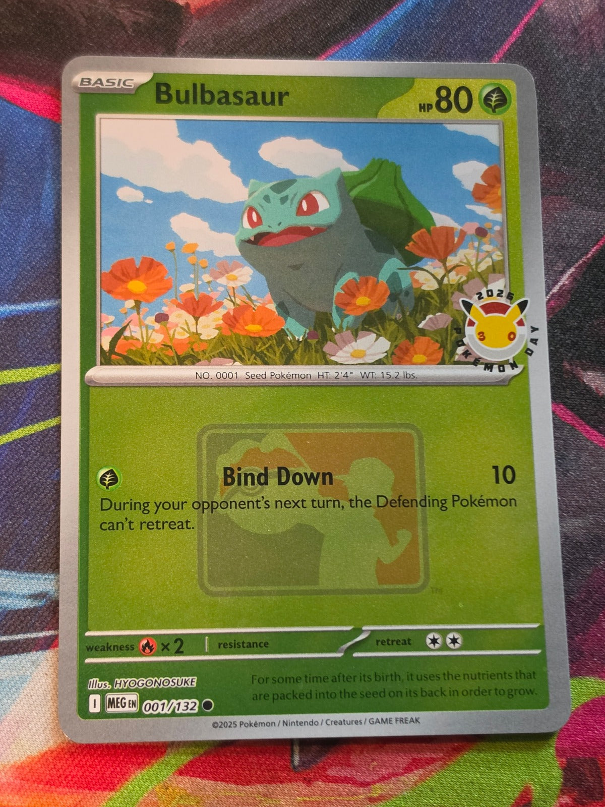 Bulbasaur (Pokemon Day 2026) Common Miscellaneous Cards & Products 001/132 NM Pokemon