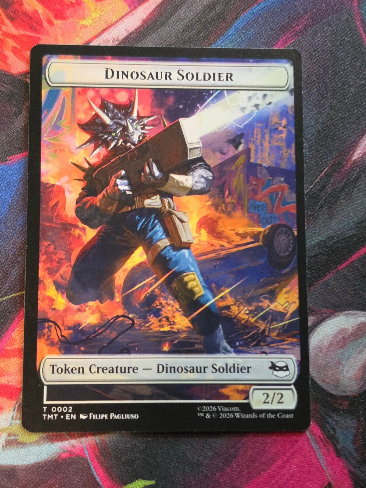 Dinosaur Soldier // Copy Double-Sided Token - 2 // 1 - Teenage Mutant Ninja Turtles Tokens - T - NM MTG (Back)