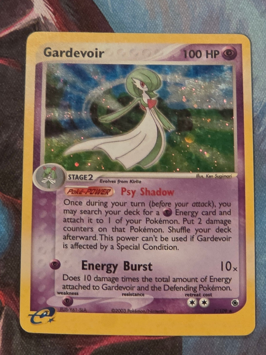 Gardevoir Holo Rare EX Ruby and Sapphire 7/109 LP Pokemon