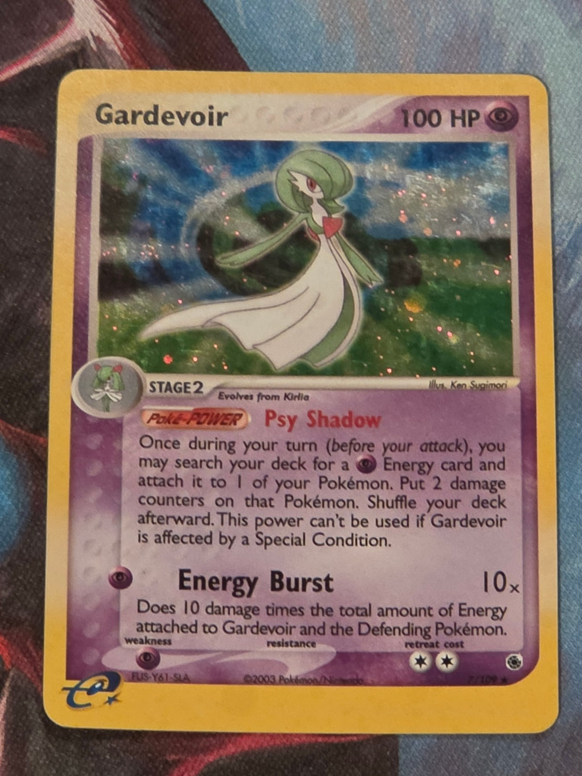 Gardevoir Holo Rare EX Ruby and Sapphire 7/109 LP Pokemon