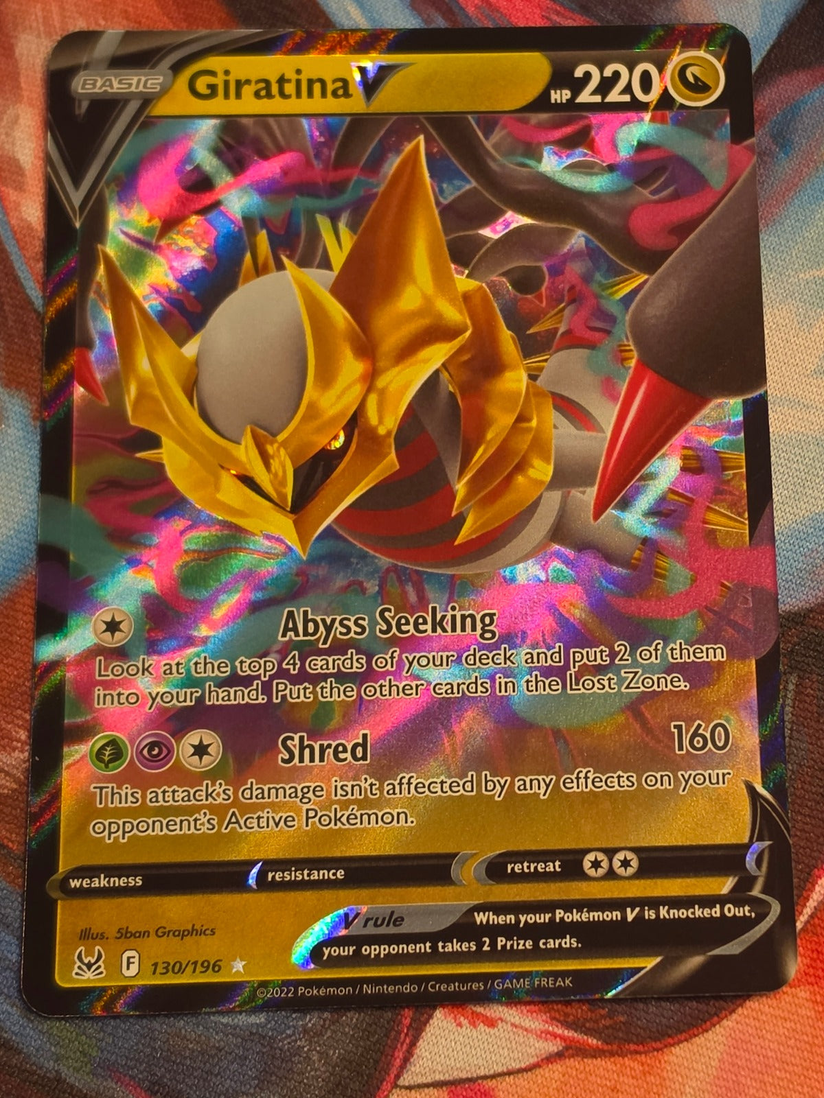 Giratina V Ultra Rare SWSH11: Lost Origin 130/196 NM Pokemon