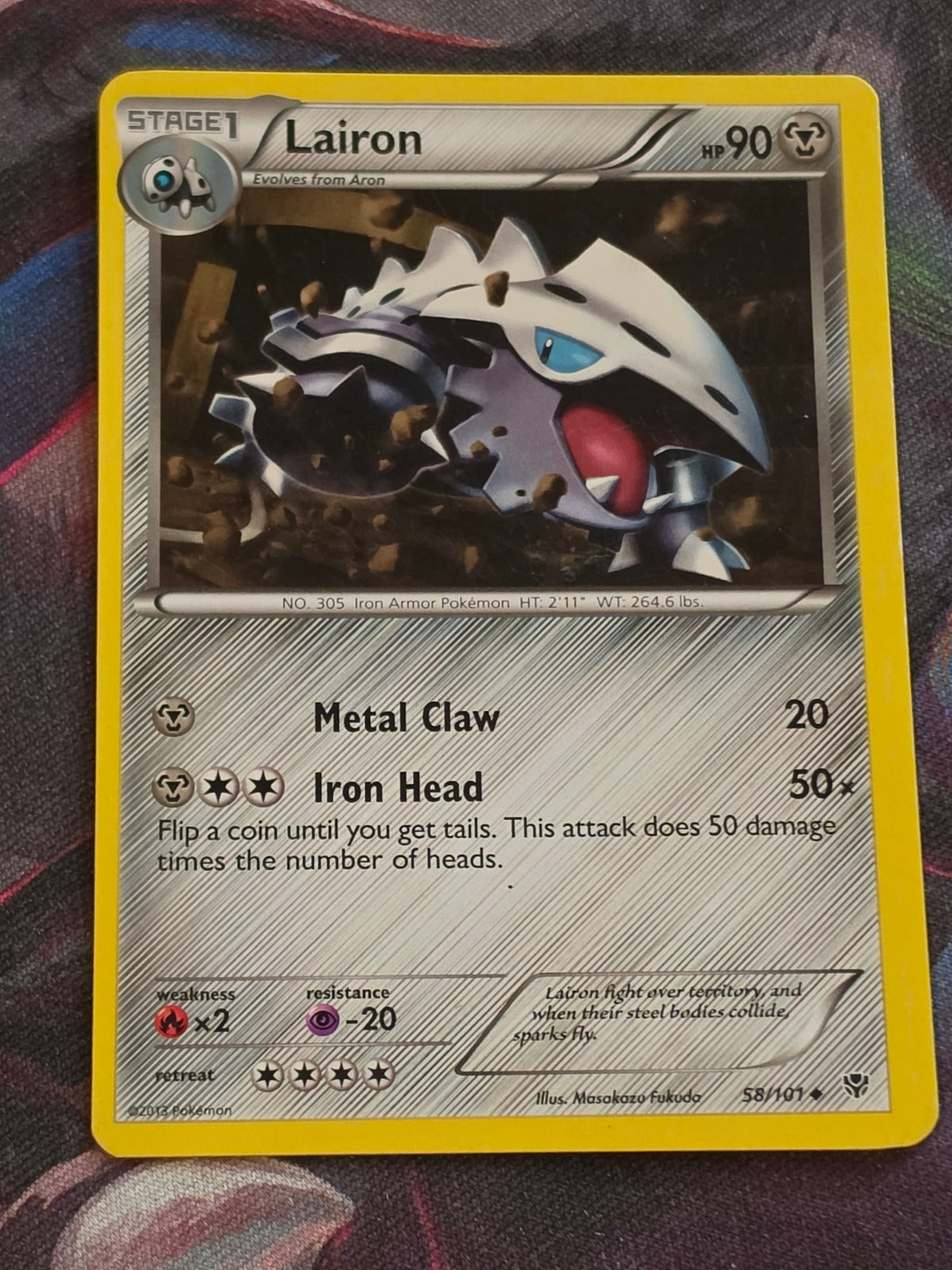 Lairon - 58/101 - Plasma Blast - Uncommon - LP - Pokemon