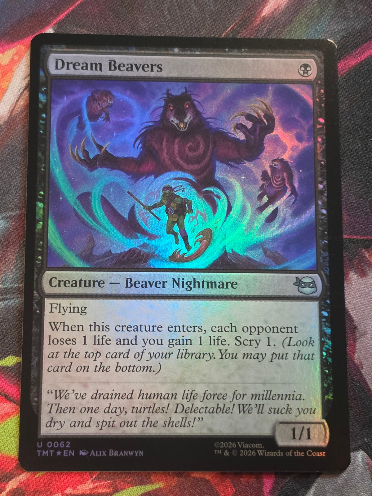 Dream Beavers - 62 - Teenage Mutant Ninja Turtles - U - Foil - NM MTG