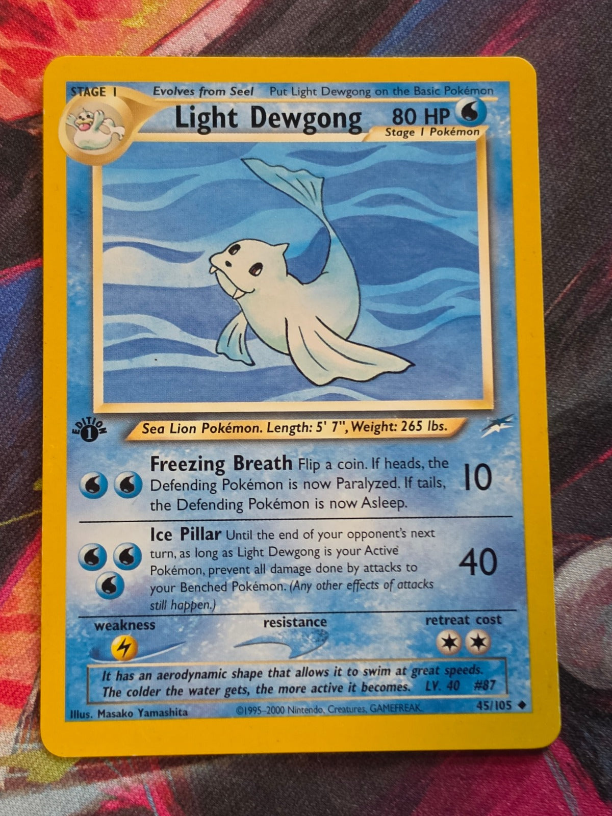 Light Dewgong - 045/105 - Neo Destiny - Uncommon - 1st Edition - NM-/LP+ Pokemon