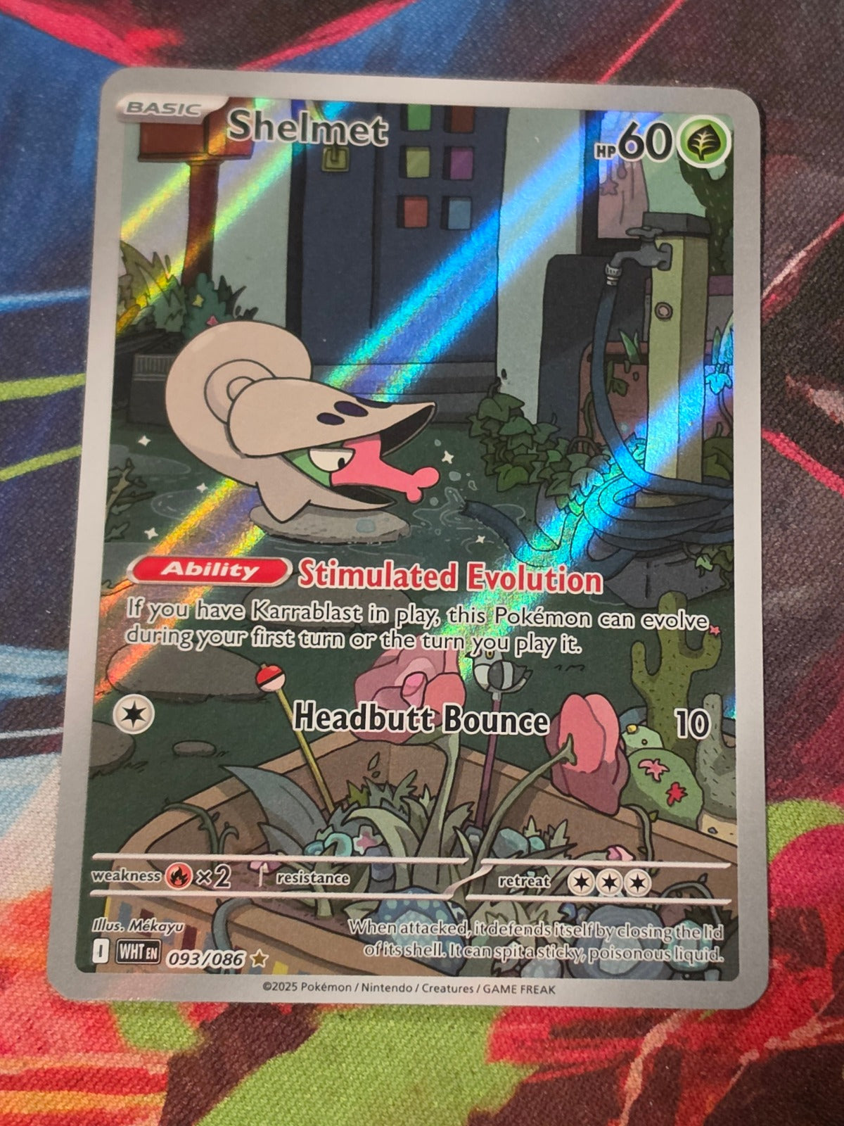 Shelmet Illustration Rare White Flare 093/086 NM Pokemon