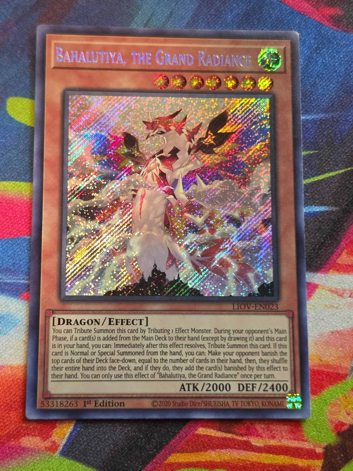 Bahalutiya, the Grand Radiance Secret Rare Lightning Overdrive LIOV-EN023 LP