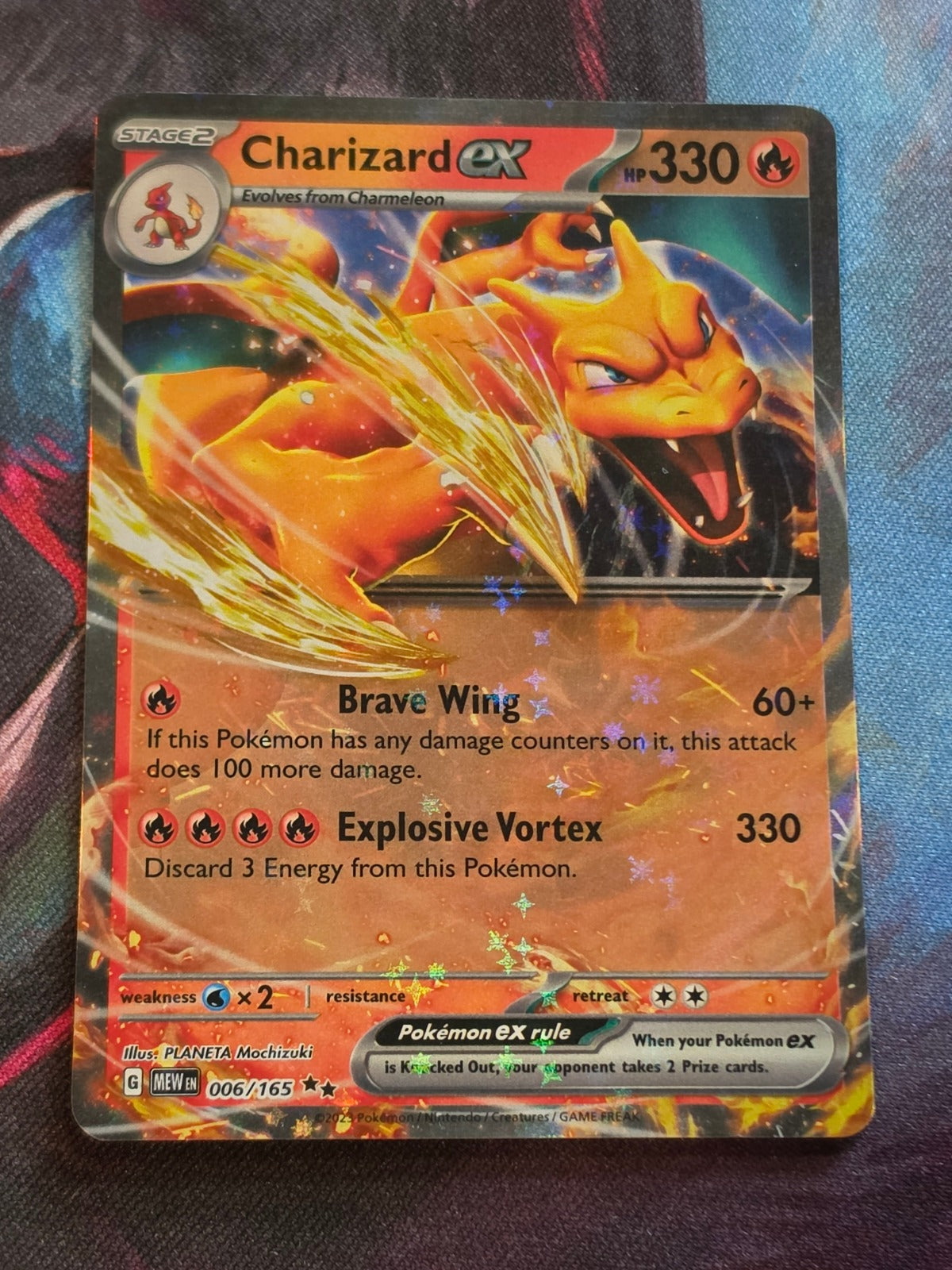 Charizard ex Double Rare Scarlet & Violet 151 006/165 NM Pokemon