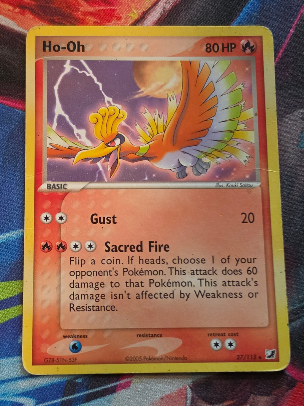 Ho-Oh Rare EX Unseen Forces 27/115 HP Pokemon