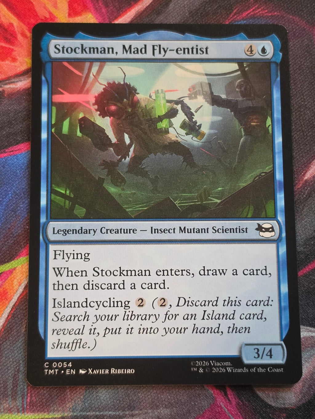Stockman, Mad Fly-entist - 54 - Teenage Mutant Ninja Turtles - C - NM MTG