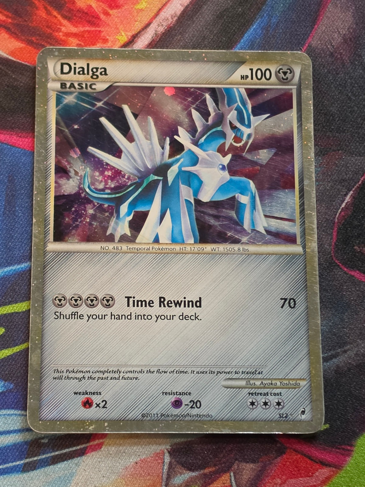Dialga (Shiny) Shiny Holo Rare Call of Legends SL2 MP-/HP+ Pokemon
