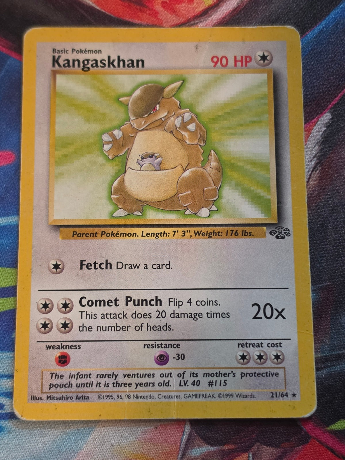Kangaskhan (21) Unlimited Rare Jungle 21/64 HP Pokemon