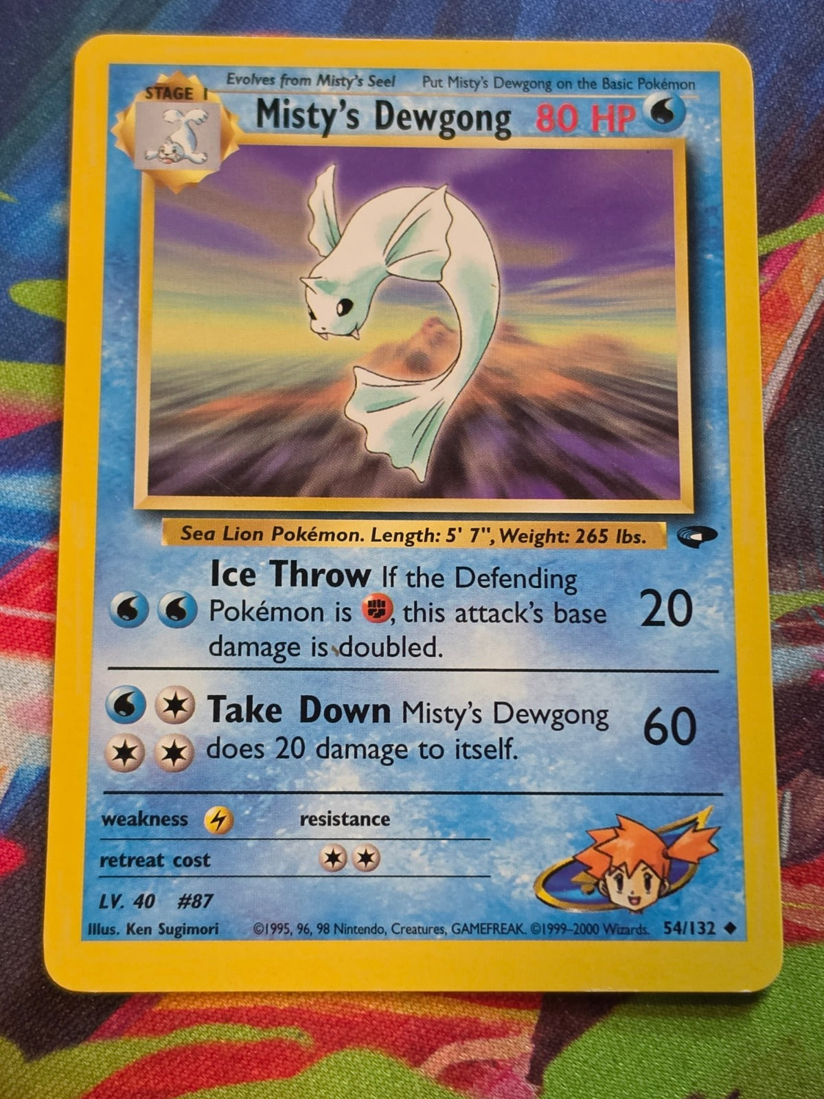 Misty's Dewgong - 054/132 - Gym Challenge - Uncommon - Unlimited - LP Pokemon