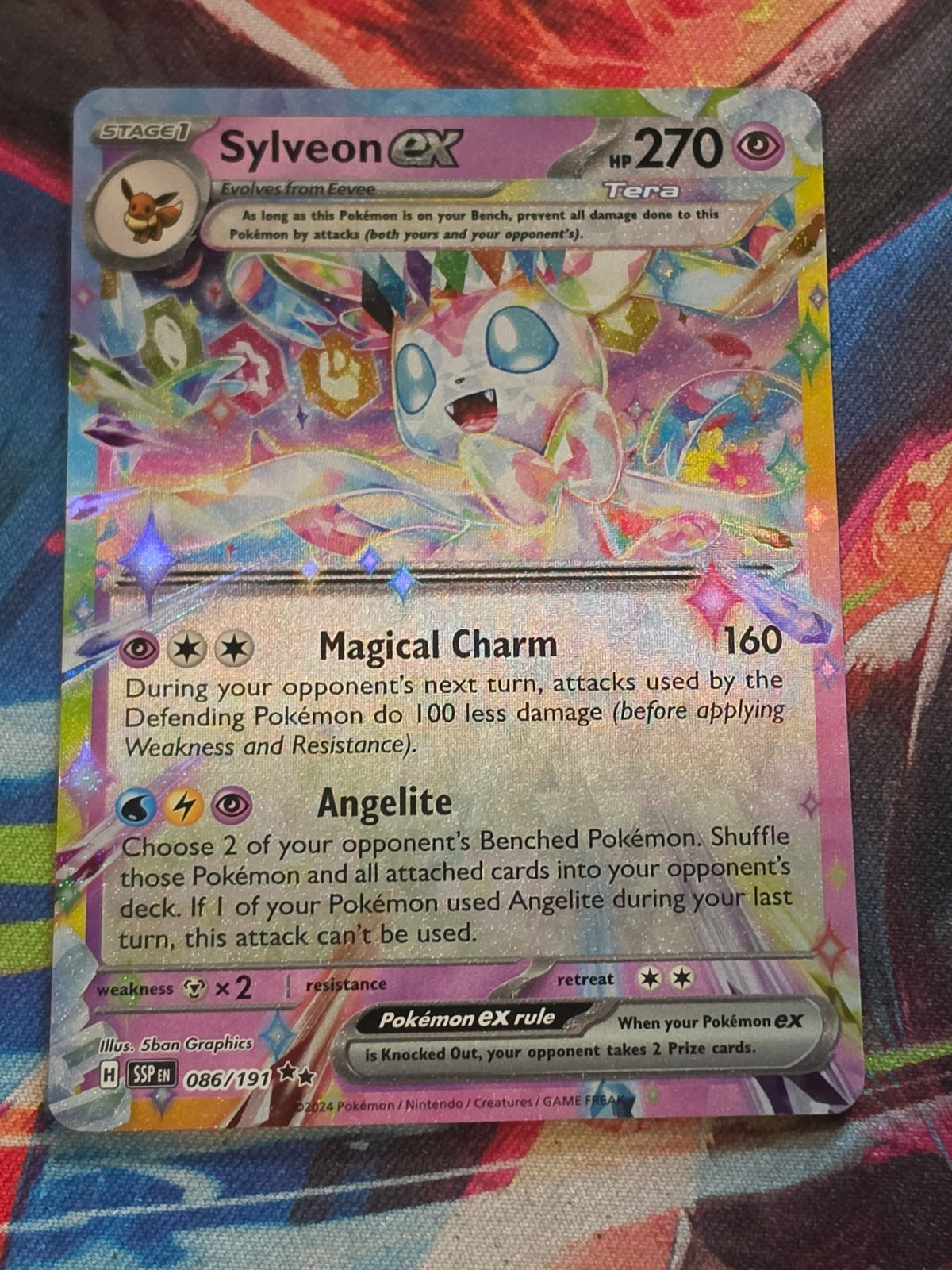 Sylveon ex Double Rare SV08: Surging Sparks 086/191 NM Pokemon
