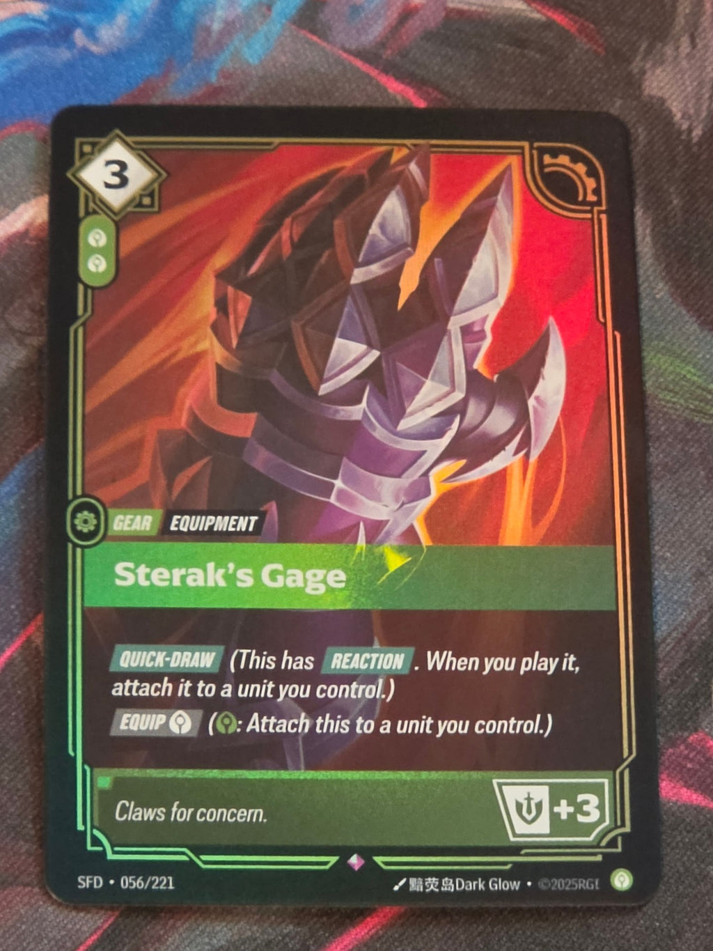Sterak's Gage - 056/221 - Spiritforged - Rare - NM